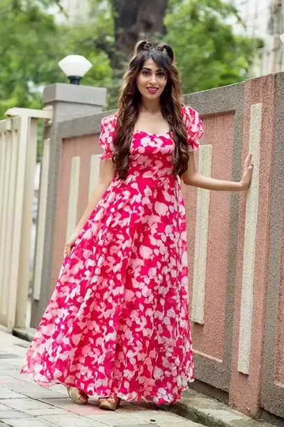 Women Pink Gown