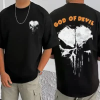 Men's Black Oversized Graphic T-Shirt