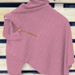 Men’s Pink High-Neck T-Shirt